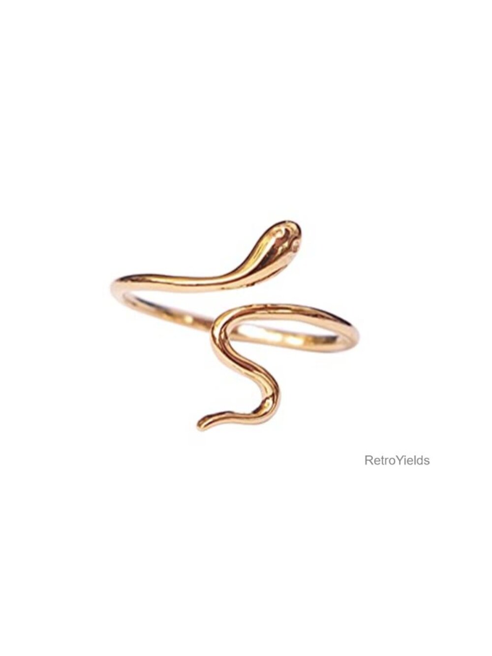 Gold Plated Adjustable Snake Toe Ring Minimalist Beach Jewelry